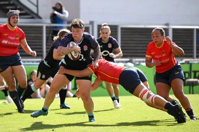 England 97-7 Spain: Marlie Packer sent off as Red Roses run riot in World Cup warm-up