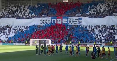 Rangers supporters unveil huge display for Russell Martin's first league match