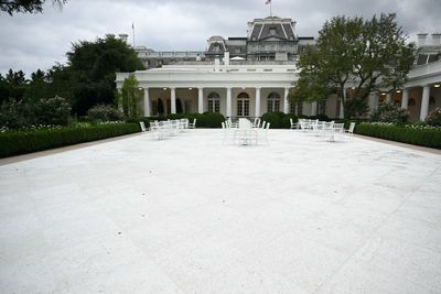 Trump’s Rose Garden redesign is in. And critics aren’t impressed