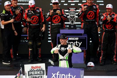 Sam Mayer earns Haas Factory Team its first win in NASCAR Xfinity Iowa race