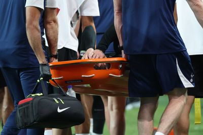 James Maddison injury: Huge Tottenham concern as midfielder taken off on stretcher in friendly