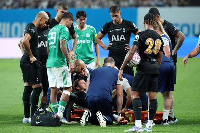 James Maddison leaves friendly on stretcher in major blow to Tottenham before new season