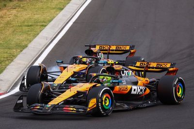 F1 Hungarian GP: Norris holds on from Piastri assault after Leclerc sinks late on