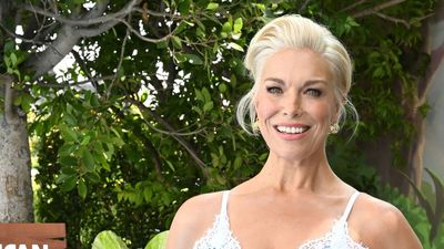 I really rate Hannah Waddingham's fresh take on denim - her dress is perfect for the last few weeks of summer