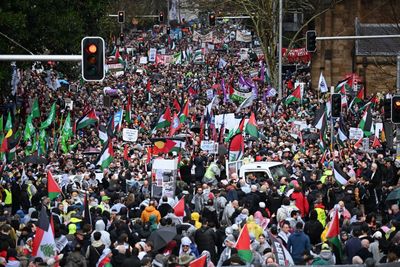 Tens of thousands protest Israel’s war on Gaza in Australia’s Sydney