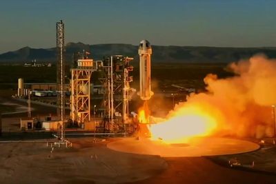 Jeff Bezos blasts 80‑year‑old adventurer into space in latest Blue Origin launch