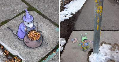 This Artist Continues To Draw Improvised Characters In Random Places (62 New Pics)