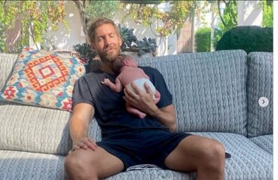 Calvin Harris and Vick Hope welcome son into the world