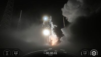 SpaceX launches 28 Starlink satellites from Florida, lands rocket at sea (video)