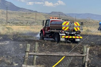 How did a fish start a brush fire?