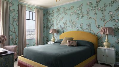 You would never guess this tiny 1920s jewel box apartment had a Murphy bed in one of its most sophisticated rooms