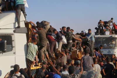 Gaza aid truck drivers face increasing danger from desperate crowds and armed gangs