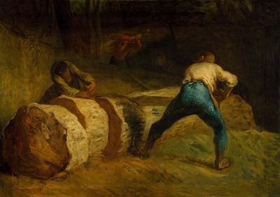 Millet: Life on the Land review – phallic forks and suggestive wheelbarrows enliven a landscape of toil