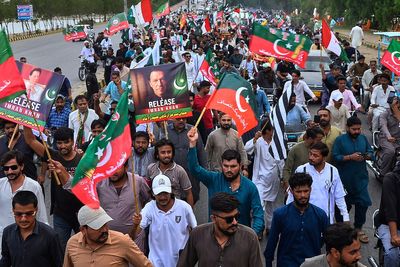 Pakistan arrests over 200 activists as they rally to support former leader Imran Khan