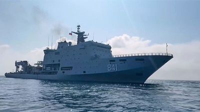China and Russia conduct joint naval drills in the Sea of Japan