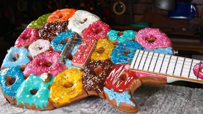 “It looks sweet, sounds sweet, and the music that comes out of it should be sweet too”: Russian luthier builds Les Paul out of donuts (sort of)