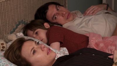 Wolves are being shown a seen from this Adam Driver and Scarlett Johansson movie to show that humans are scary