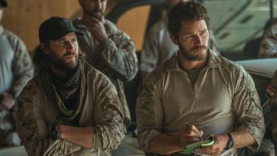 Chris Pratt Went Behind The Scenes Of Terminal List: Dark Wolf's Press Tour, And It Hilariously Involved Him Roasting Himself, His Spray Tan And Millie Bobby Brown