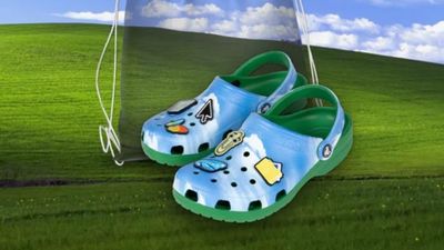 Windows XP Crocs are so real, we just can't stand it – but we love the Clippy Jibbitz