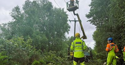 Thousands remain without power after Storm Floris with 60,000 reconnected