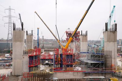 UK construction work drops at fastest rate in five years, survey shows