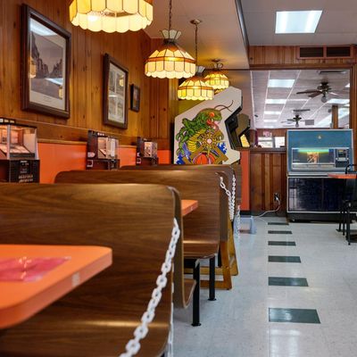 A super-friendly 1950s-style diner, empty because of Covid: Leah Frances’s best photograph
