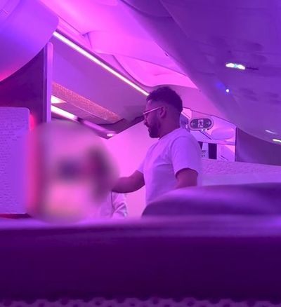 Shocking moment Virgin Atlantic passenger threatens to 'gang rape and set fire' to stewardess on Heathrow flight