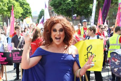 Drag artist at library event says she is victim of ‘false accusations online’
