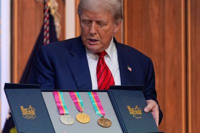 Trump gets more sports medals he didn’t earn as his collection grows with Olympic triumphs