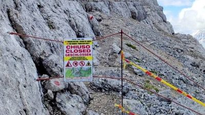 British hiker fined more than $16,000 after calling for rescue from Dolomites trail closed by rockfall