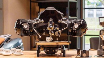 BMW has built a coffee maker out of a motorcycle engine – and it brews like a beast