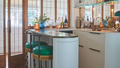 This tiny $20 chrome shelf gave my apartment the Parisian-style micro bar it's been missing – all my guests love this new feature