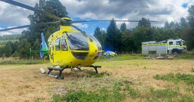 Overturned van marks 7000th callout for Scotland's charity air ambulance