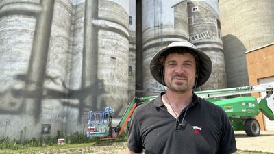 Meet the Australian artist bringing new life to a grain silo in rural North Dakota