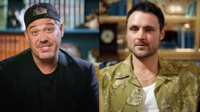 The Traitors' Dylan Efron And Boston Rob's Latest Bromance Shenanigans Includes Sword-Fighting In Medieval Attire, And I Have So Many Questions
