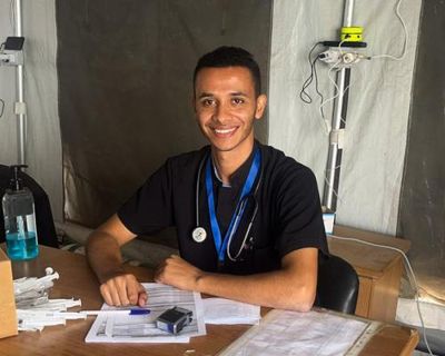 Dr Abed has watched Gaza’s healthcare system crumble. He hopes studying in Australia will help him rebuild it