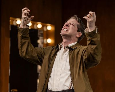 Good Night, Oscar review – Sean Hayes brings panache to tense talkshow encounter