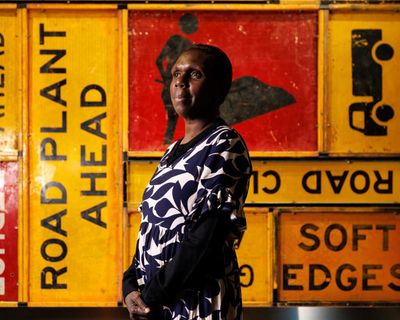 Natsiaa 2025: Gaypalani Waṉambi wins $100,000 award for ‘exquisite’ artwork made with discarded road signs