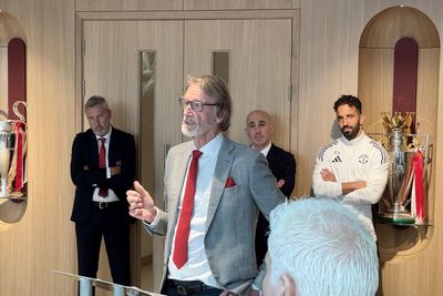 Sir Jim Ratcliffe unveils £50m revamp of Man United training ground Carrington