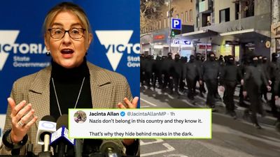 ‘Cowards’: Victorian Premier Jacinta Allan Responds To Neo-Nazi March In Melbourne