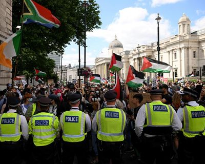 ‘Gross abuse of state power’: defiance grows over UK ban on Palestine protest group