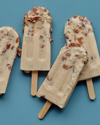 Walnut and pear lollies and rhubarb sorbet: Jacob Kenedy’s icy desserts – recipes