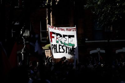 Woman wearing Palestine Action T-shirt arrested in Belfast