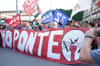Thousands march against plan to build massive bridge linking Sicily to Italy's mainland