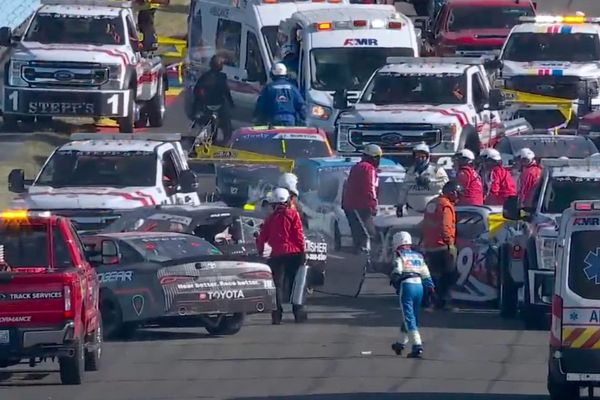 Austin Hill triggers vicious track-breaking crash at Watkins Glen