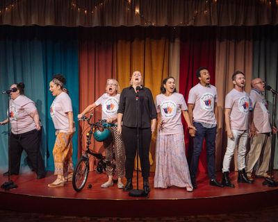Choir review – sweet harmonies and slapstick in Gurpreet Kaur Bhatti’s musical heartwarmer