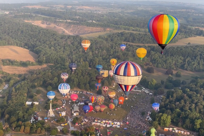 Hot air balloons fill skies over Bristol for International Balloon Fiesta