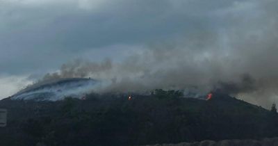 Gorse fire rages at Edinburgh's Arthur's Seat as smoke seen for miles