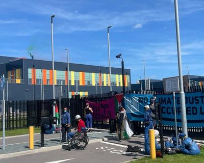 Activists in Netherlands protest on roof of Microsoft site storing Israeli military data