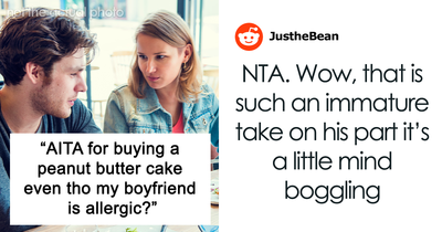Man Surprises GF At Work, Sees She Bought A Cake He’s Allergic To: “He Got Mad”